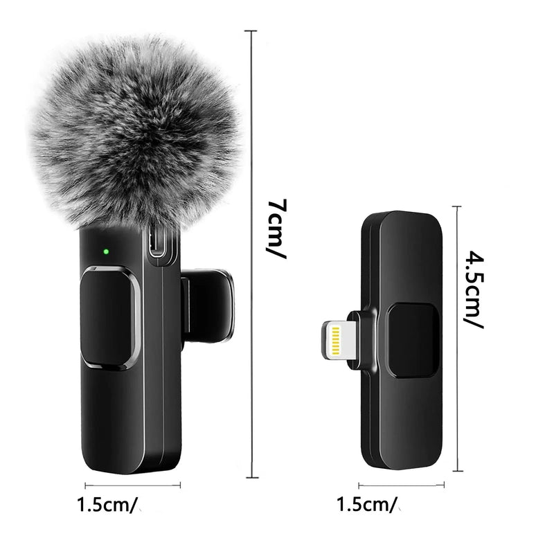 Microfone de Lapela sem Fio