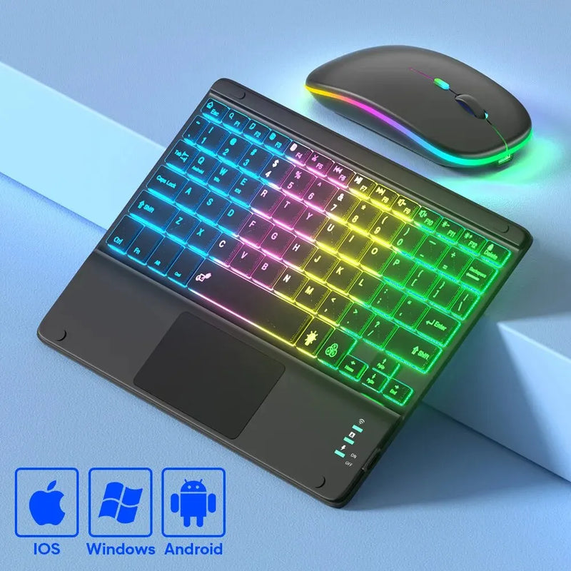Teclado Bluetooth com Touchpad